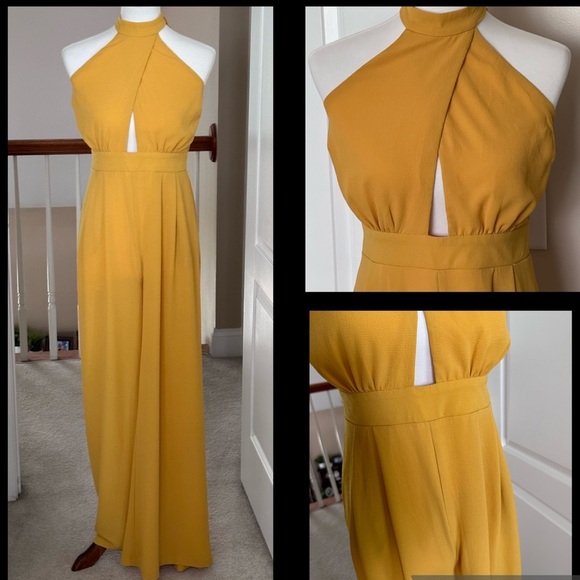 Boutique Chic 💛 Halter Jumpsuit - Picture 5 of 16